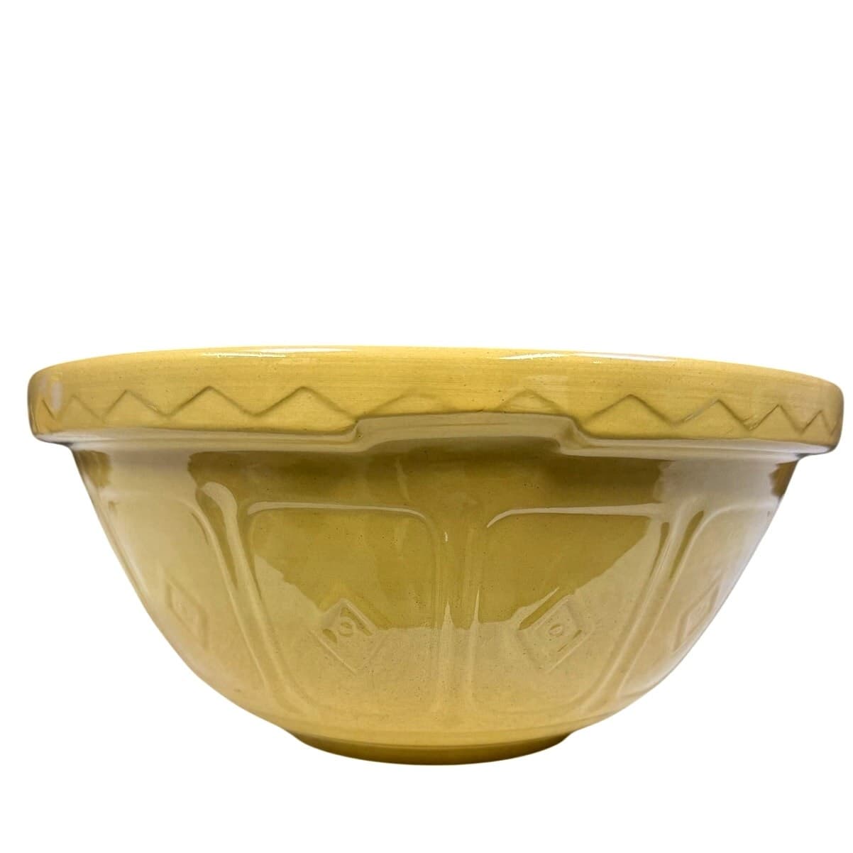 Mason Cash & Co Vintage Church Gresley England 11" Cane Pottery #12 Mixing Bowl