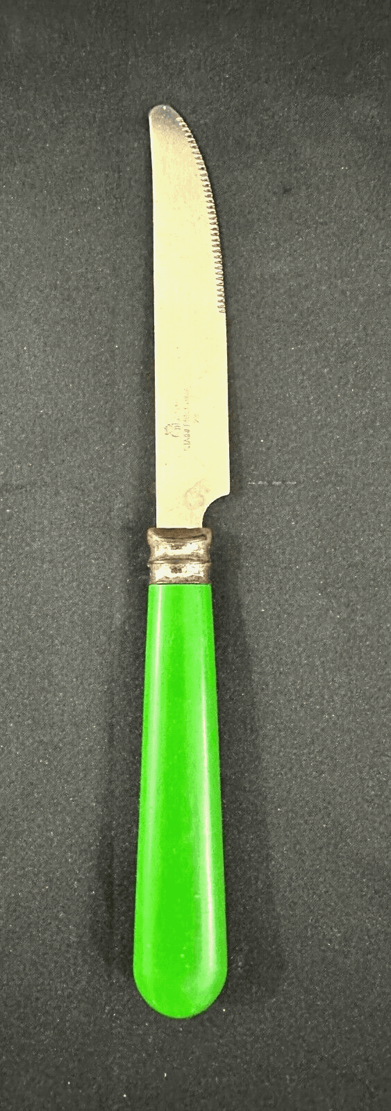 Gibson Vintage Stainless Green Handle Poinsettia-Christmas Charm Knife-Rare!