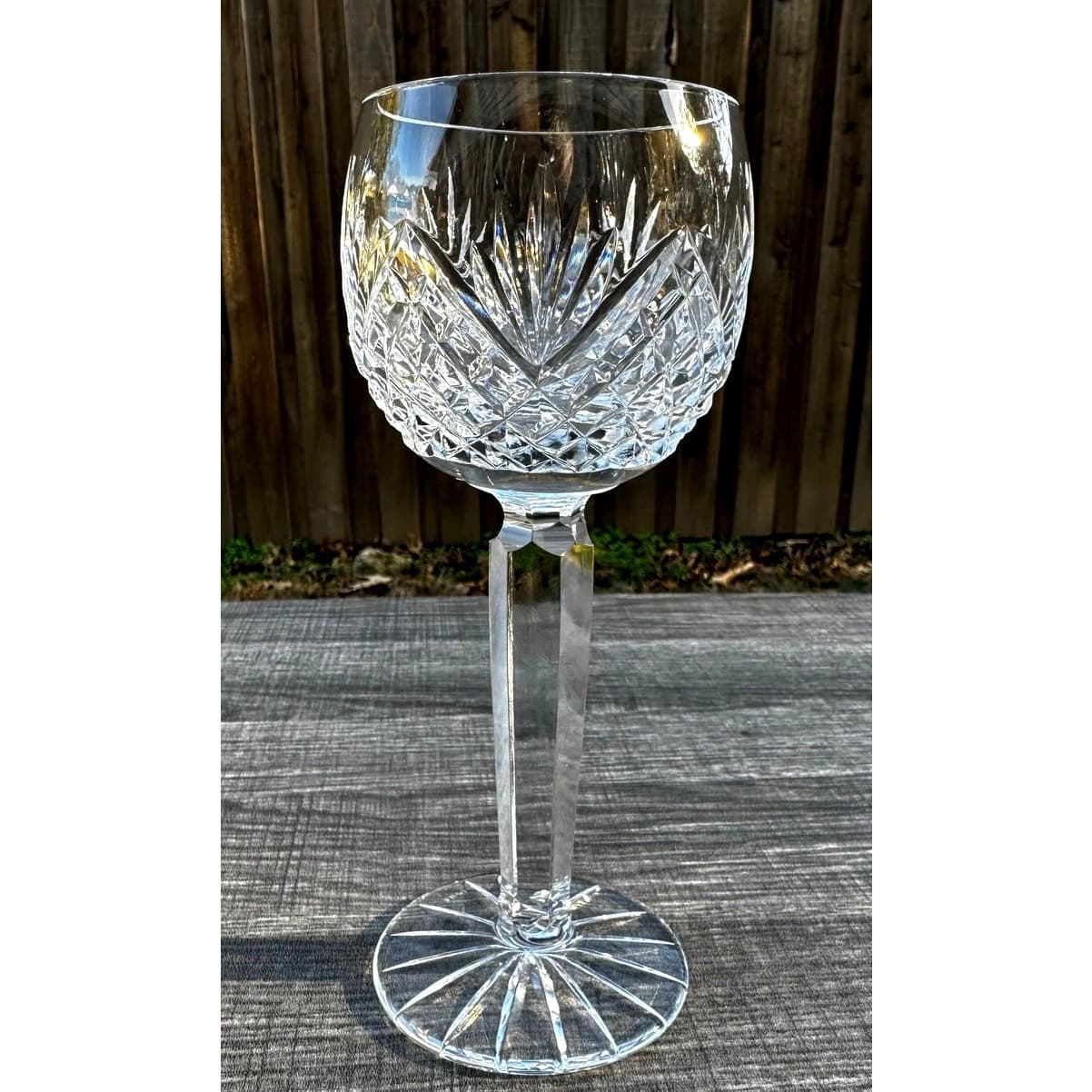 Tyrone Crystal Ireland 'Antrim' Balloon 7 3/8” Hock Wine Glass-Excellent