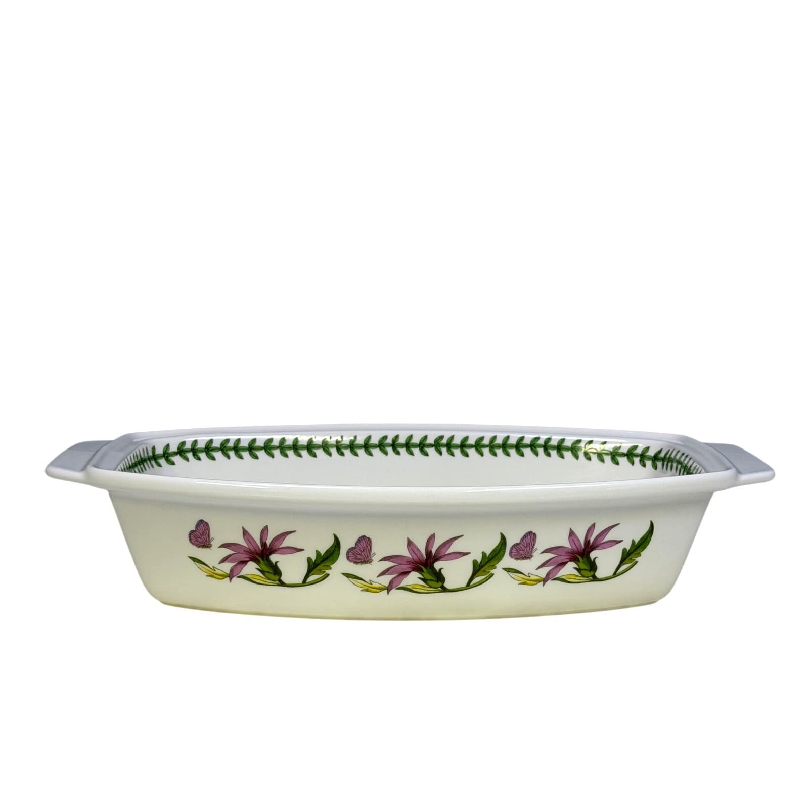 Portmeirion Fire and Ice Botanic Garden Magnolia Altissima 13.5" Handled Baker