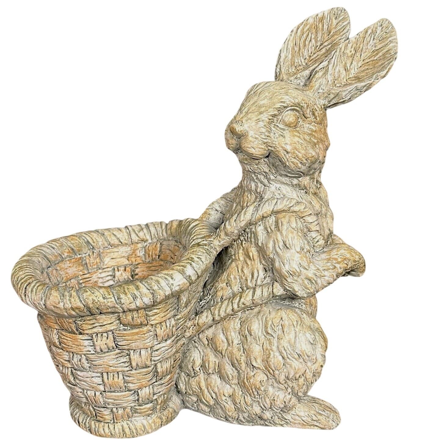 Large Bunny Rabbit w/Woven Easter Egg Basket Backpack-Sensational Easter Decor