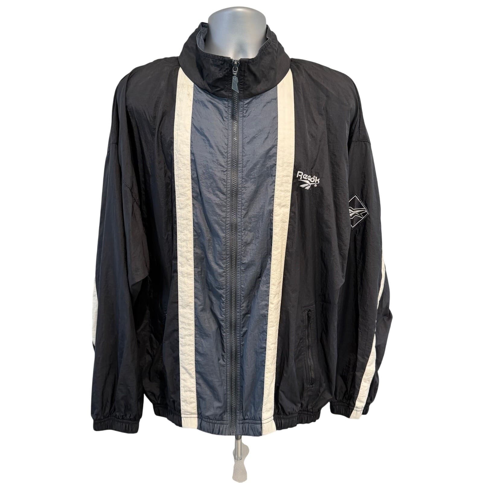 Vintage Reebok Classic Logo Colorblock Windbreaker Jacket Large