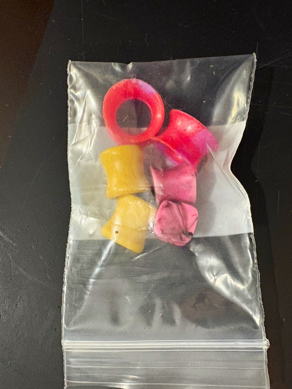 Acrylic Ear Plug & Tunnel Lot Multicolor Round Lobe Jewelry Unisex Adults