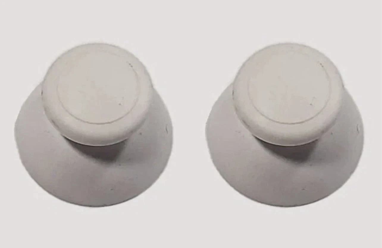 2x Replacement Analog Thumbsticks for Nintendo Wii U Gamepad Controller White