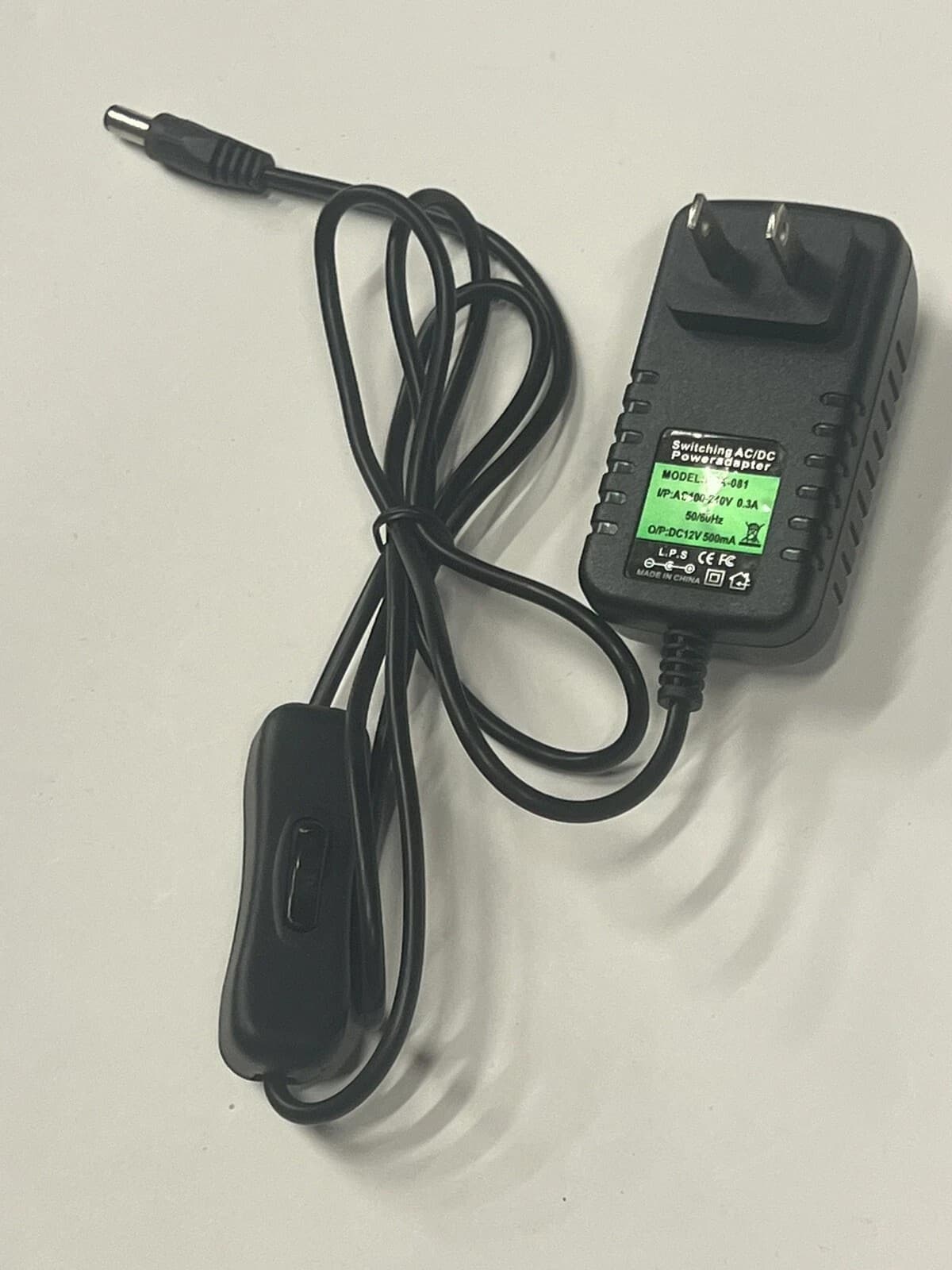 12V 300mA 0.3A 50/60Hz 100-240V AC Adapter Power Supply DC 5.5x2.5mm Center+ PSU