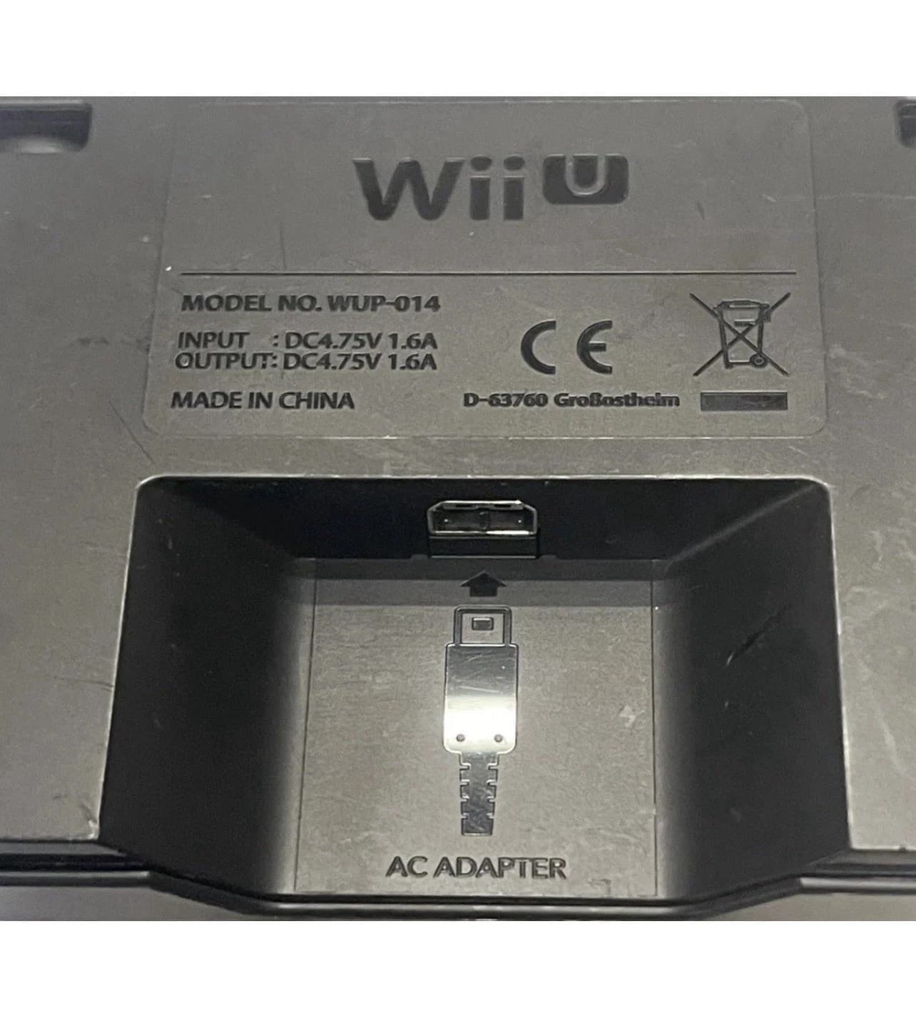Nintendo Wii U Console Charger Stand Vertical Holder Black WUP-016
