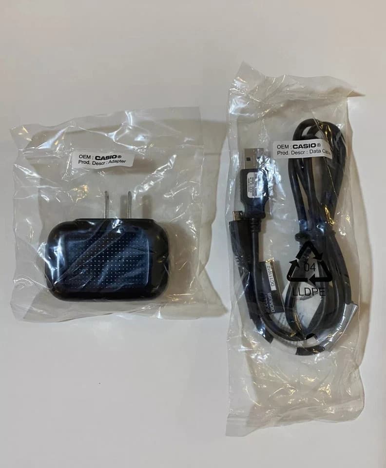 OEM Casio CNRUSB Universal USB Travel Charger AC/DC Adapter + Micro USB Cable