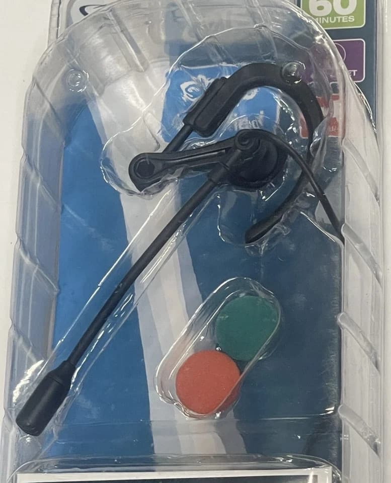 OVER THE EAR TELEPHONE DRSKTOP HEADSET WITH ATTACHED MIC (As Is)