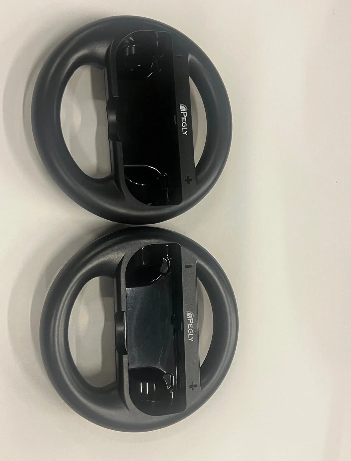 2 Pack Racing Steering Wheel For Nintendo Switch Joy-Con Controller Handle Grip