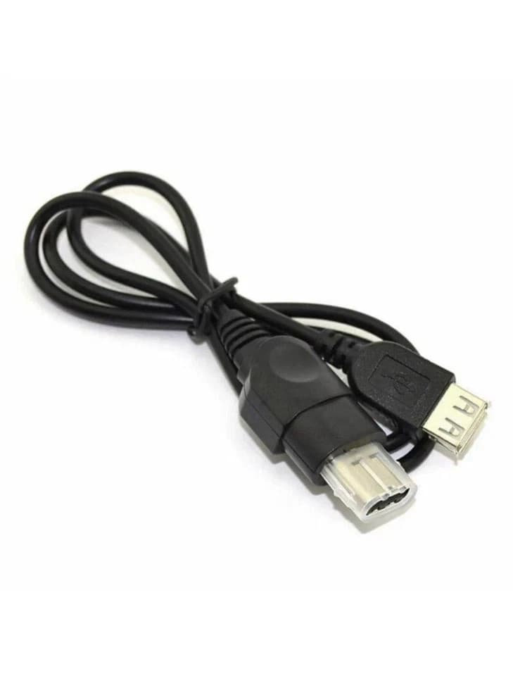 Xbox to Controller to Female USB Adapter Converter Cable Cord Black 70cm