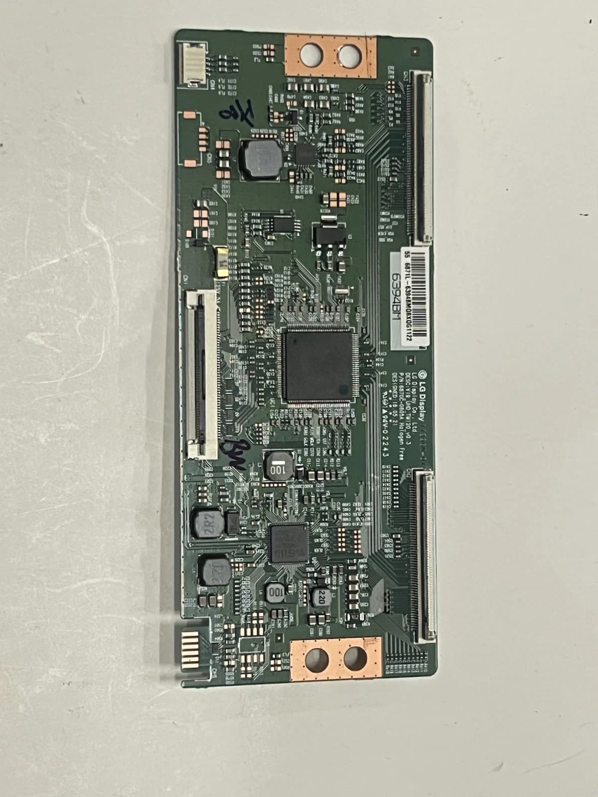 LG Display T-Con Board V19-UHD-TM120_V0.3 P/N:6870C-0805A 18.05.21 (94V-0 2243)