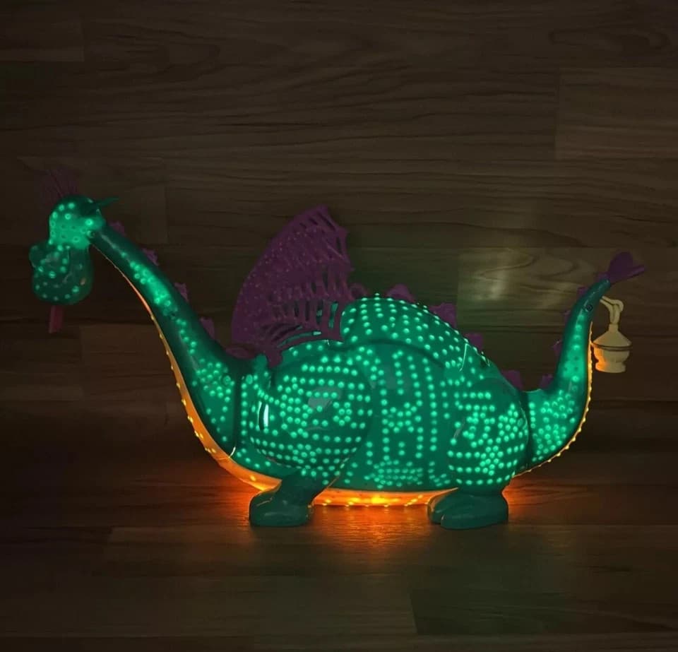 Disney Parks light up Elliot Dragon Popcorn Bucket Main Street Electrical Parade