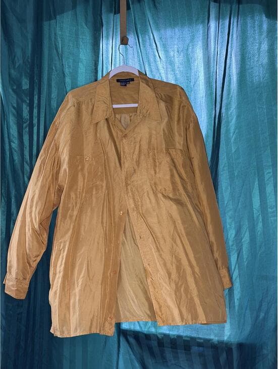 Vintage Tulliano 100% Silk Long Sleeve Shirt - Men's XXL
