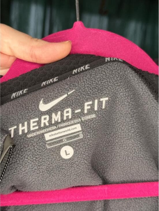 Nike Therma-Fit Black Hooded Jacket - Size L