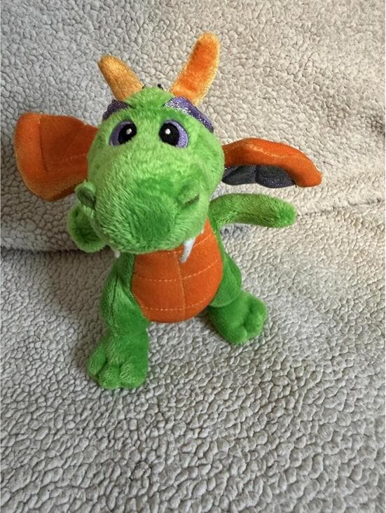 Aurora Legendary Friends Green Dragon Plush Orange Wings Stuffed Animal