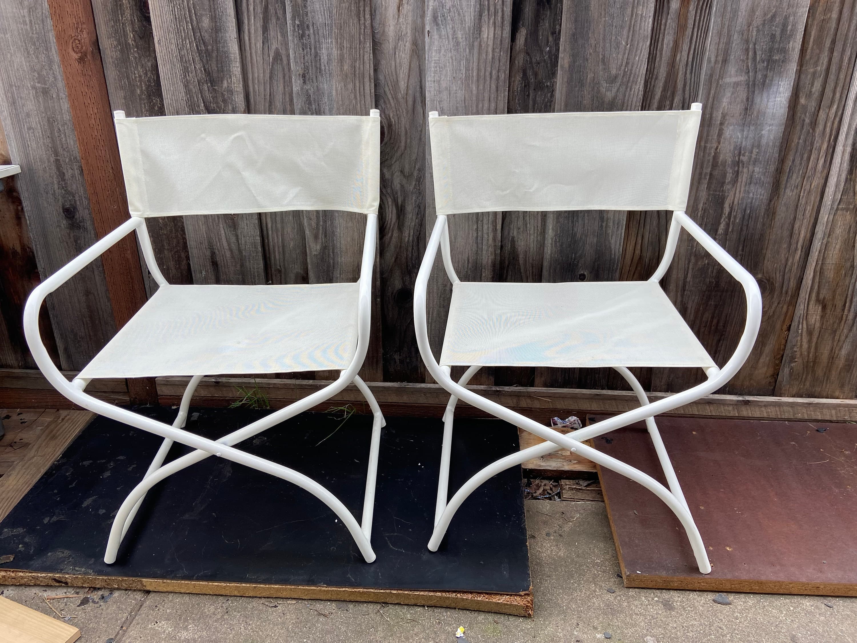 Jordan brown patio folding chairs - Image 1