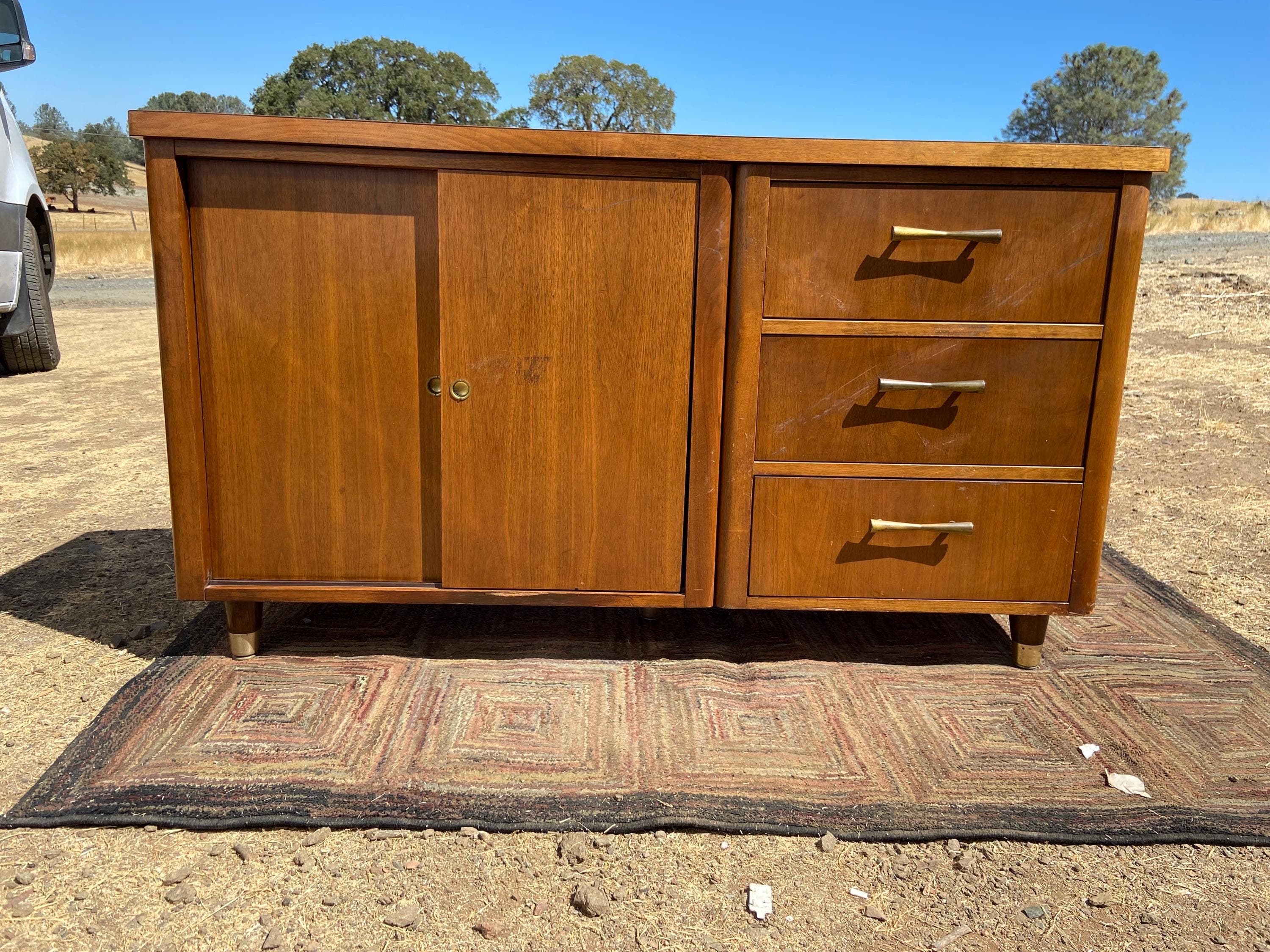 jofco vintage mid century modern walnut credenza’ - Image 1