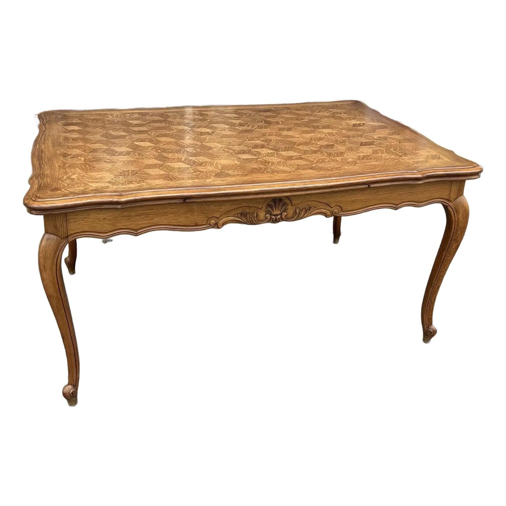 French Provincial Draw Leaf Table - Image 1
