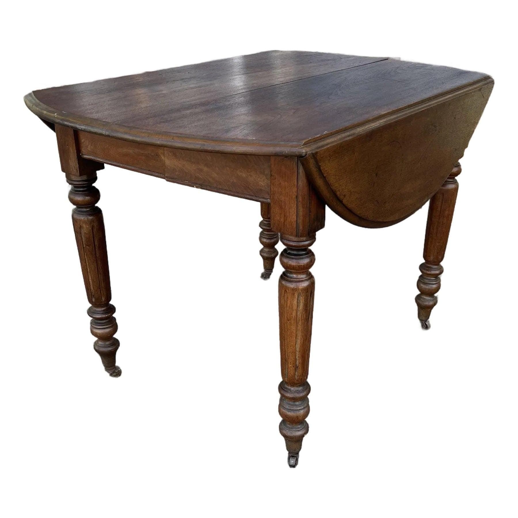 Antique Oak Drop Leaf Table