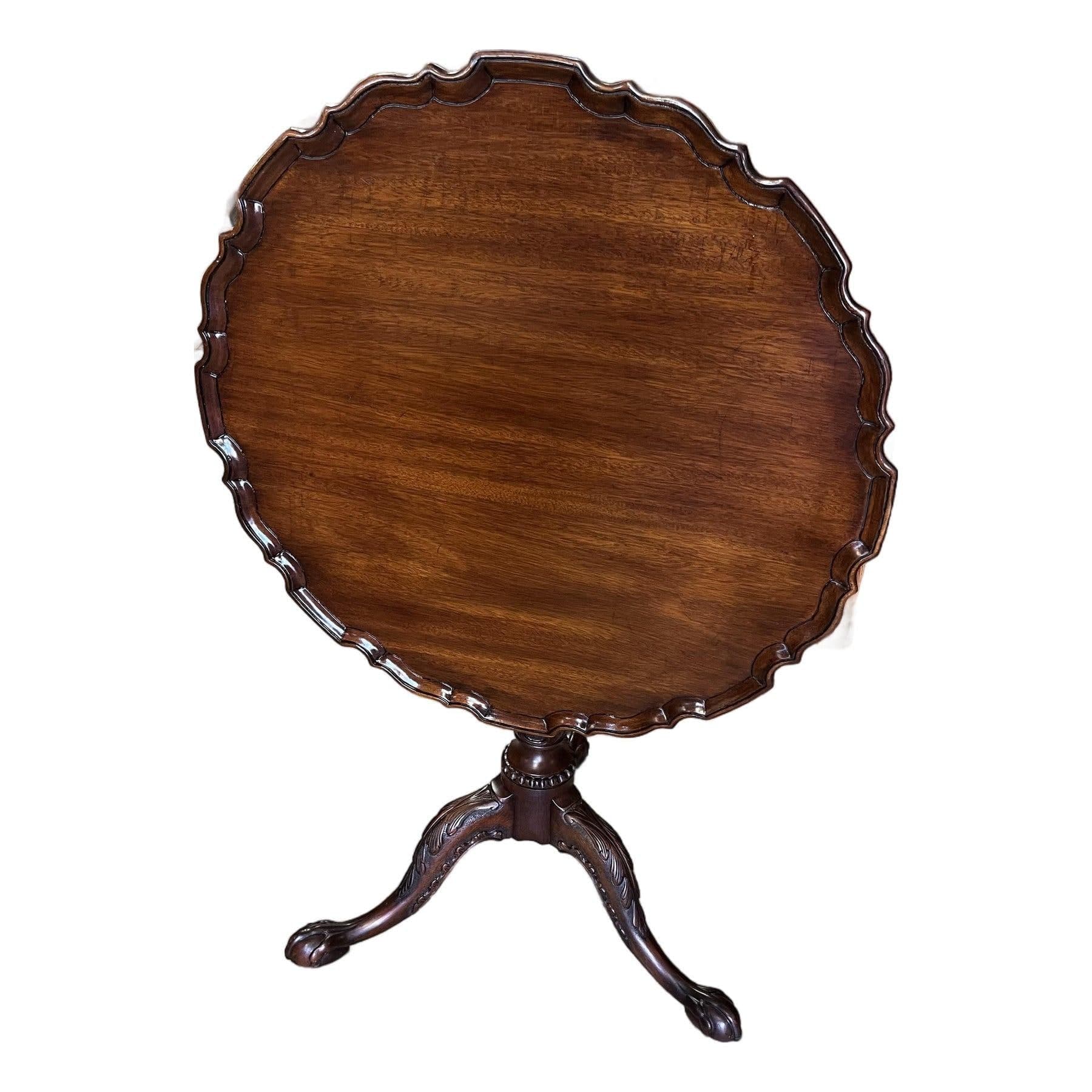 Henkel Harris Piecrust Tilt Top Table