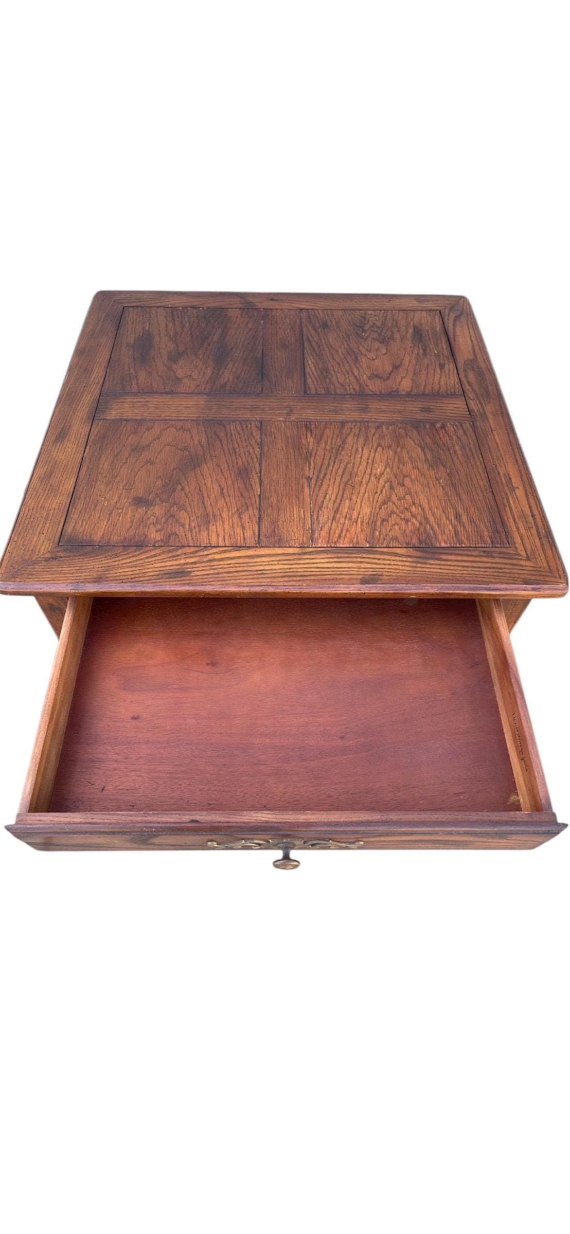 Vintage Henredon French Provincial Parquetry End Tables - Pair