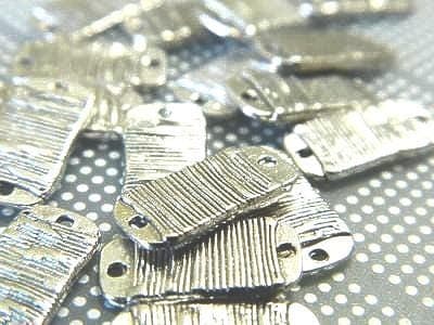 Antique Pewter Jewelry Links, Silver Connectors (20 Pieces) - Image 1