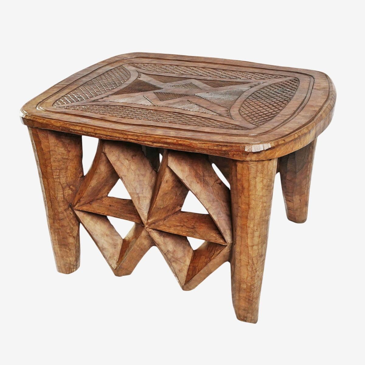 Vintage Large Tribal Nupe Stool / Table - Image 1