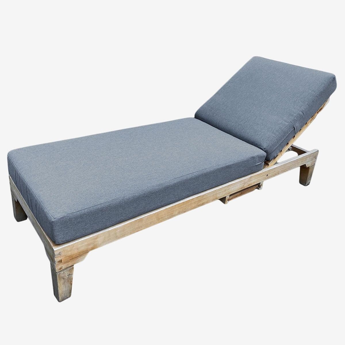 Austin Outdoor Teak Adjustable Lounge Chair - Image 1