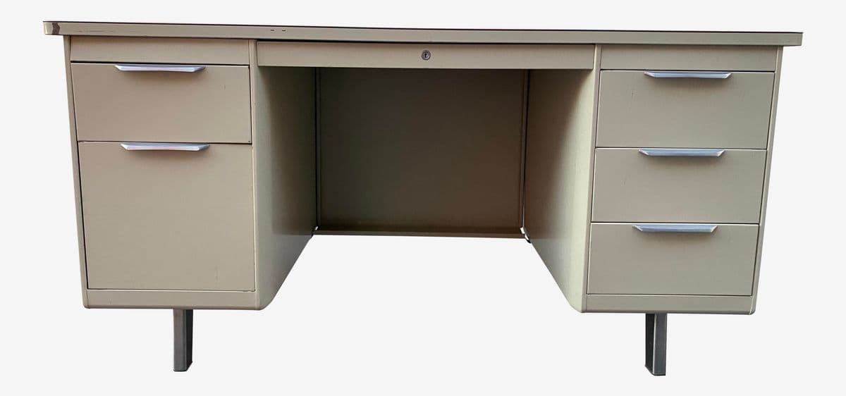 General Fireproofing Co Metal Tanker Desk - Image 1