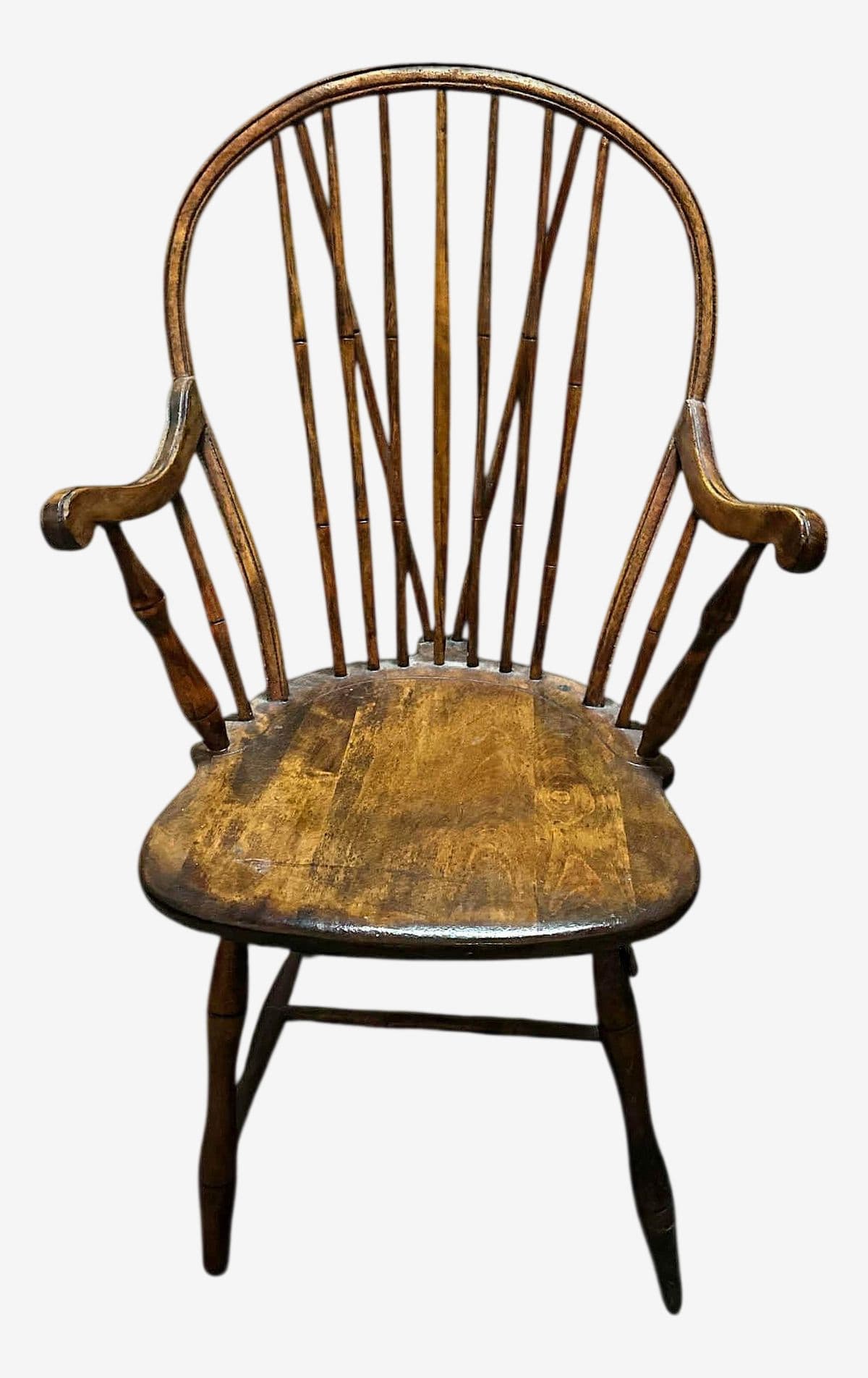 Antique Cherry Wood Windsor Chair - 19th Century