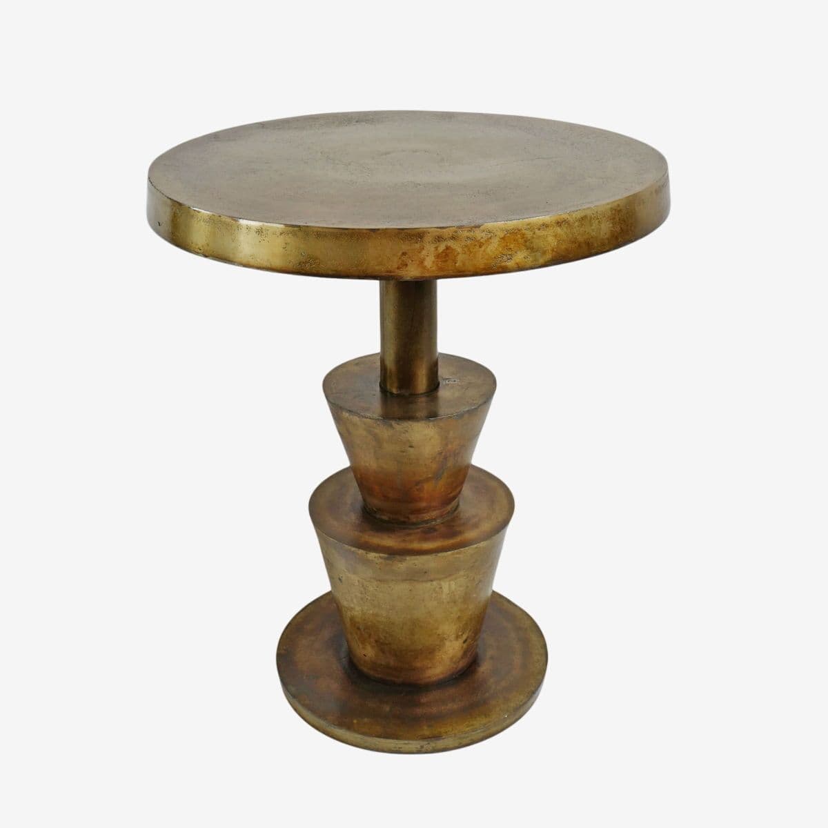 Brass Deco Modern Side Table - Image 1