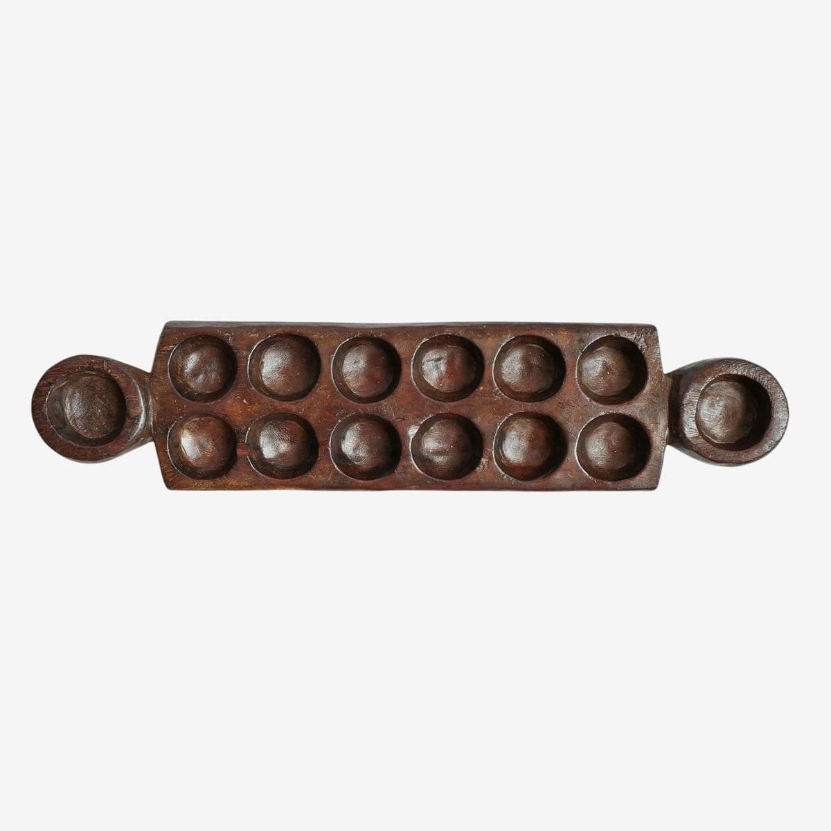 Old Mancala Game Board - Image 1
