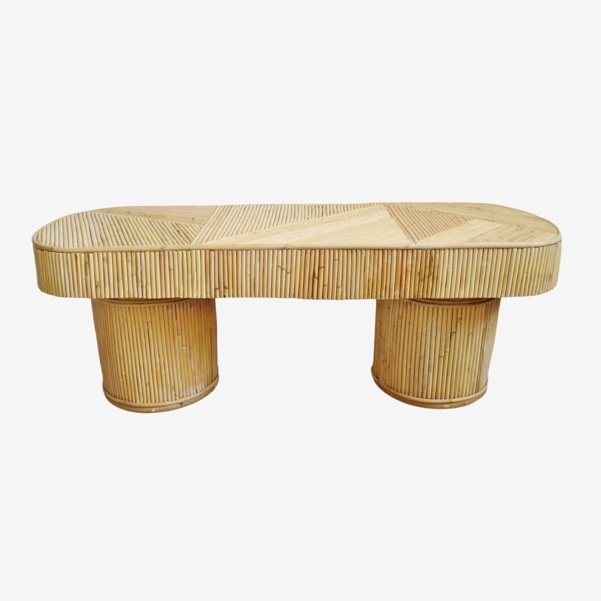 Deco Rattan Stick Coffee Table - Image 1
