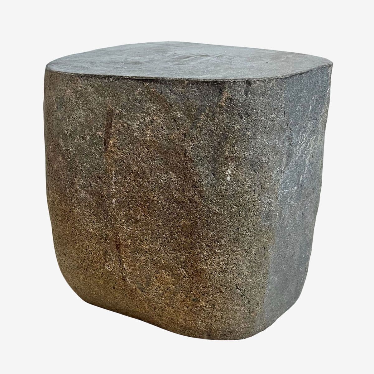 Stone Boulder Side Table Stool - Image 1