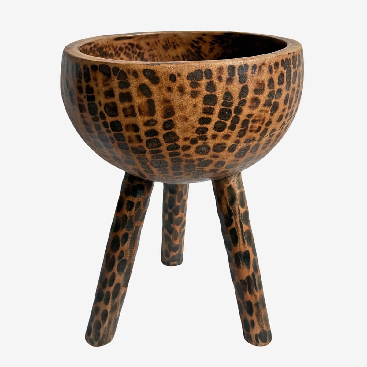 Wood Bowl on Legs - Image 1