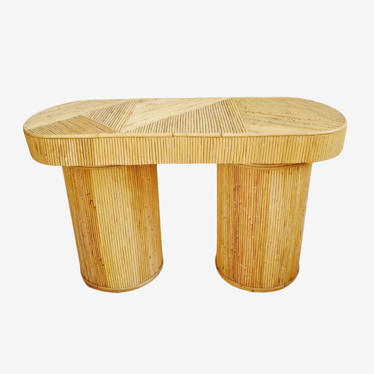 Deco Rattan Stick Console Table - Image 1