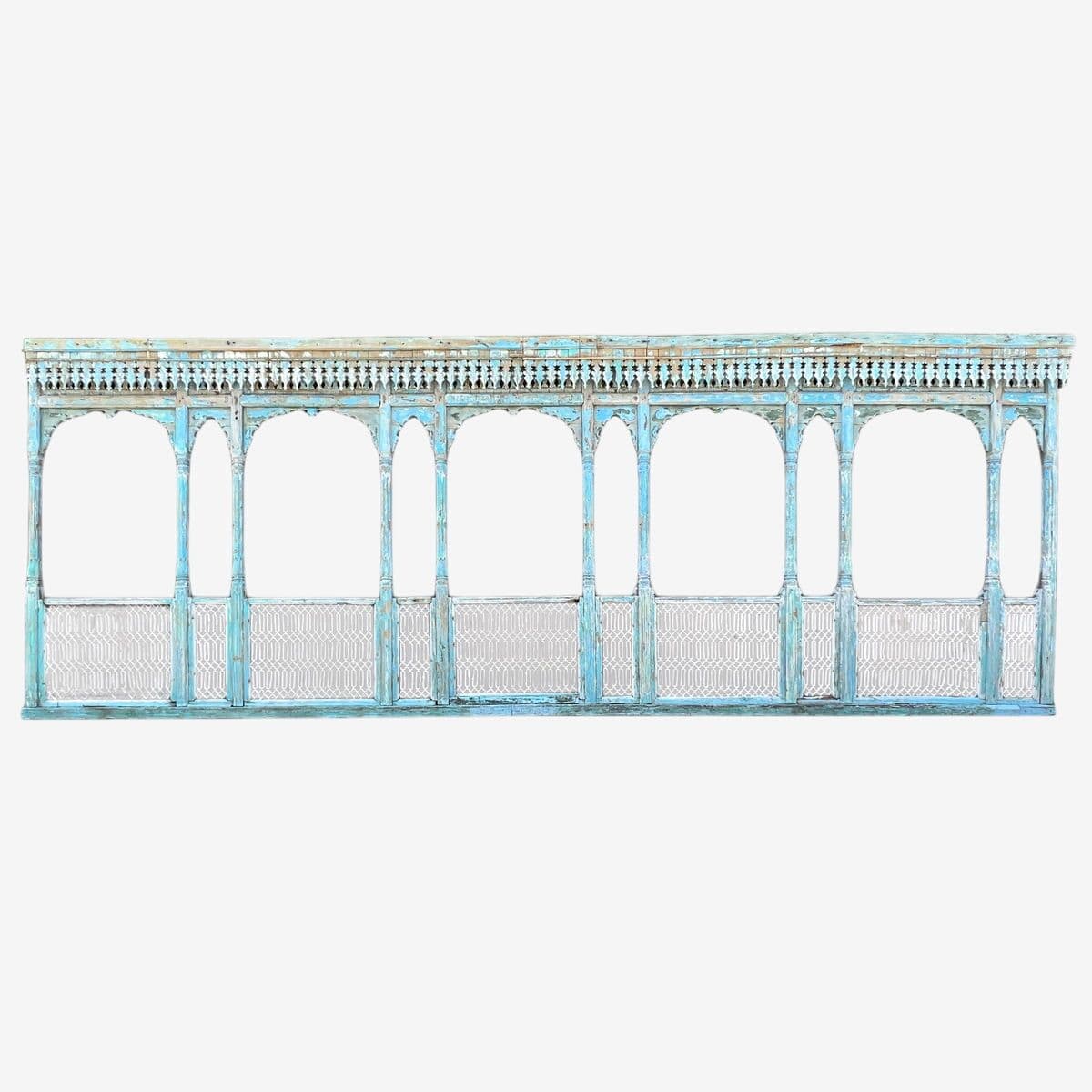 Old Rajasthan Balcony Railing Facade - Image 1