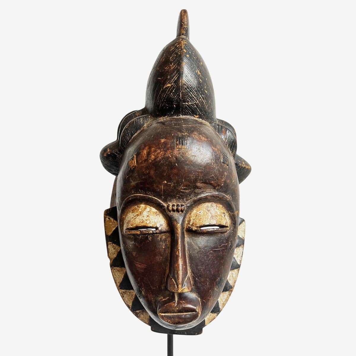 Baule Mask on Stand - Image 1