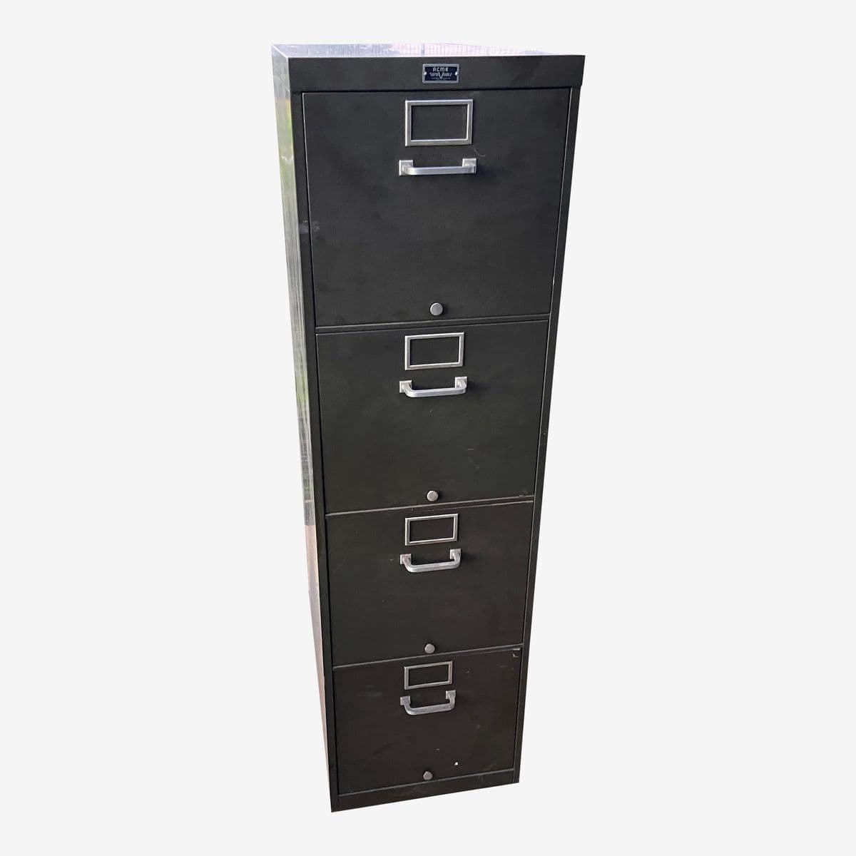 1950s Vintage Acme Folder Metal Cards and Filling Drawer Cabinet - Image 1