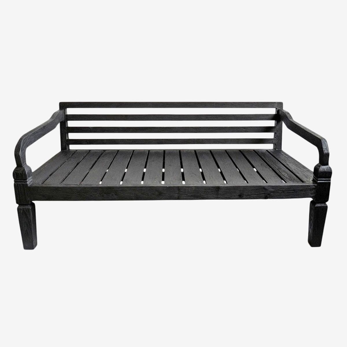 Simple Black Teak Twin Daybed - Image 1