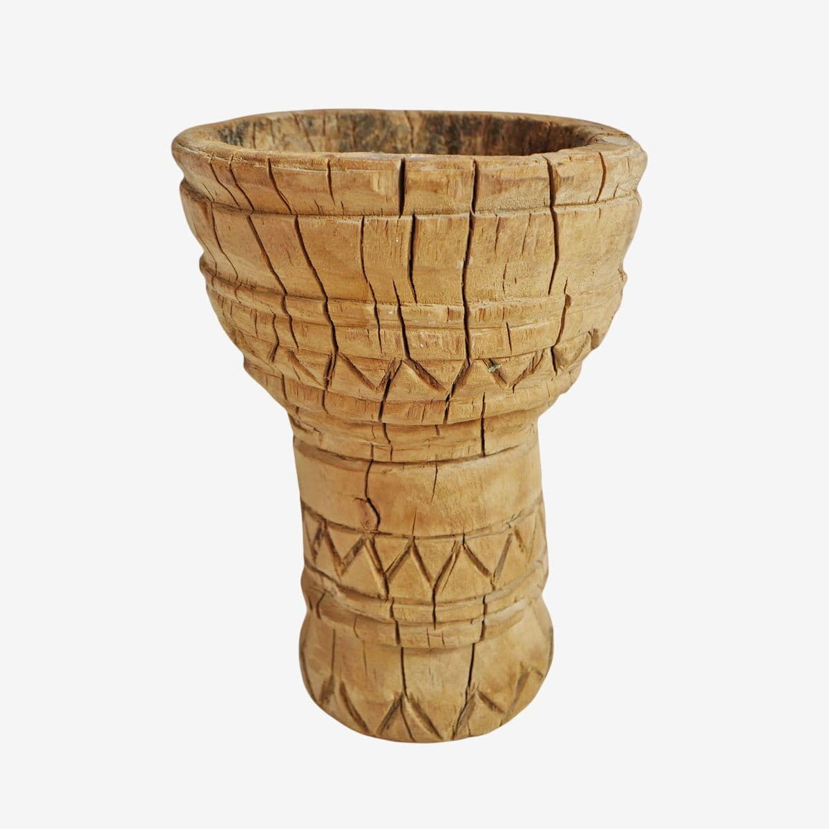 Old Wood India Mortar Cup - Image 1