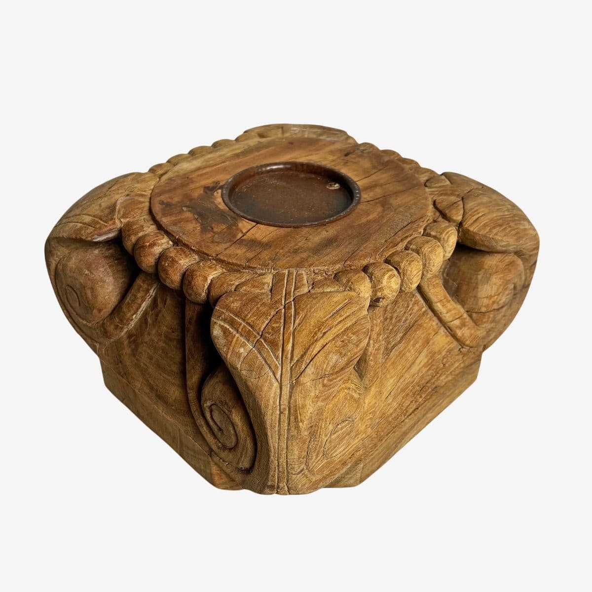 Antique Corinthian Candle Stand - Image 1