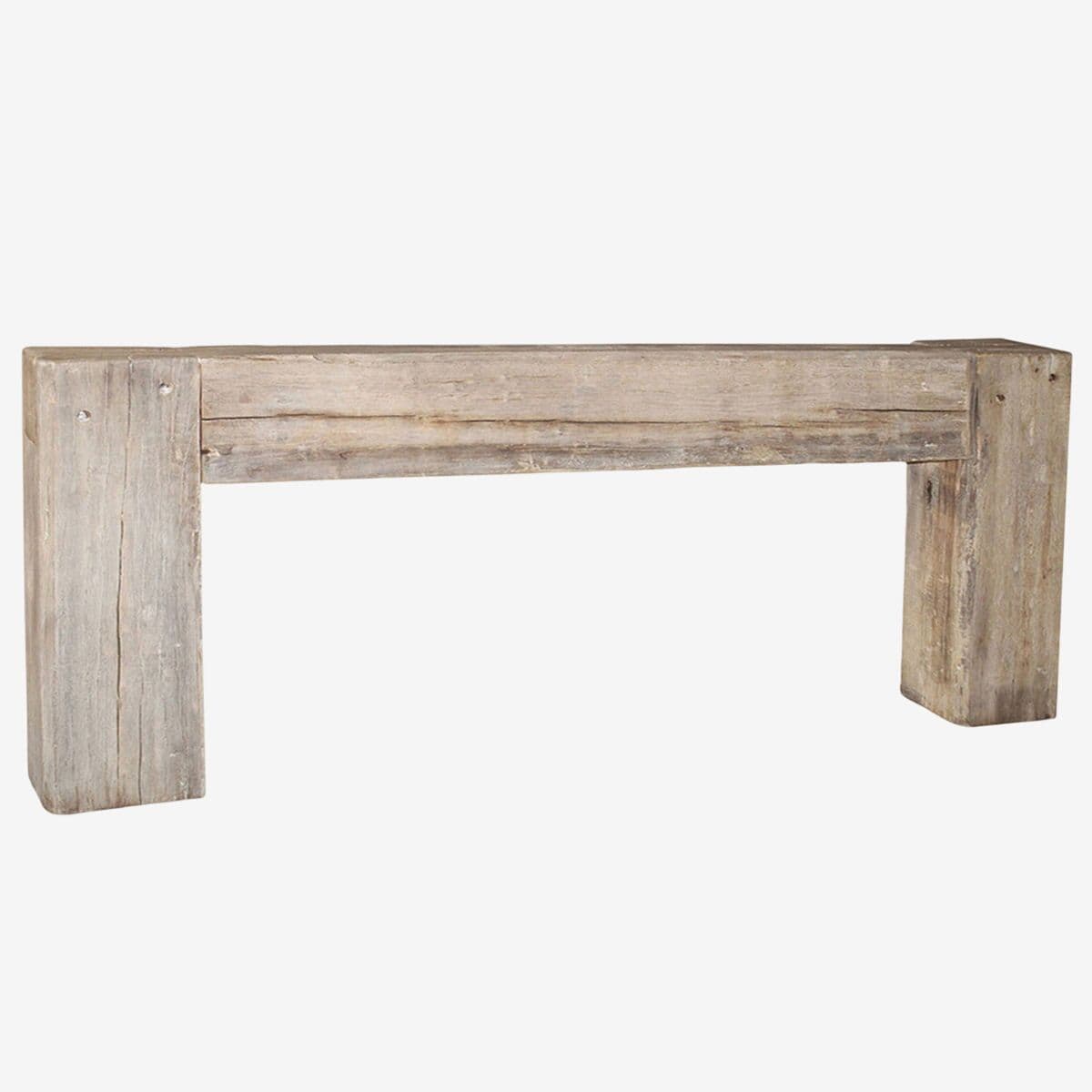 Rustic Salvaged Wood Beam Console - Image 1