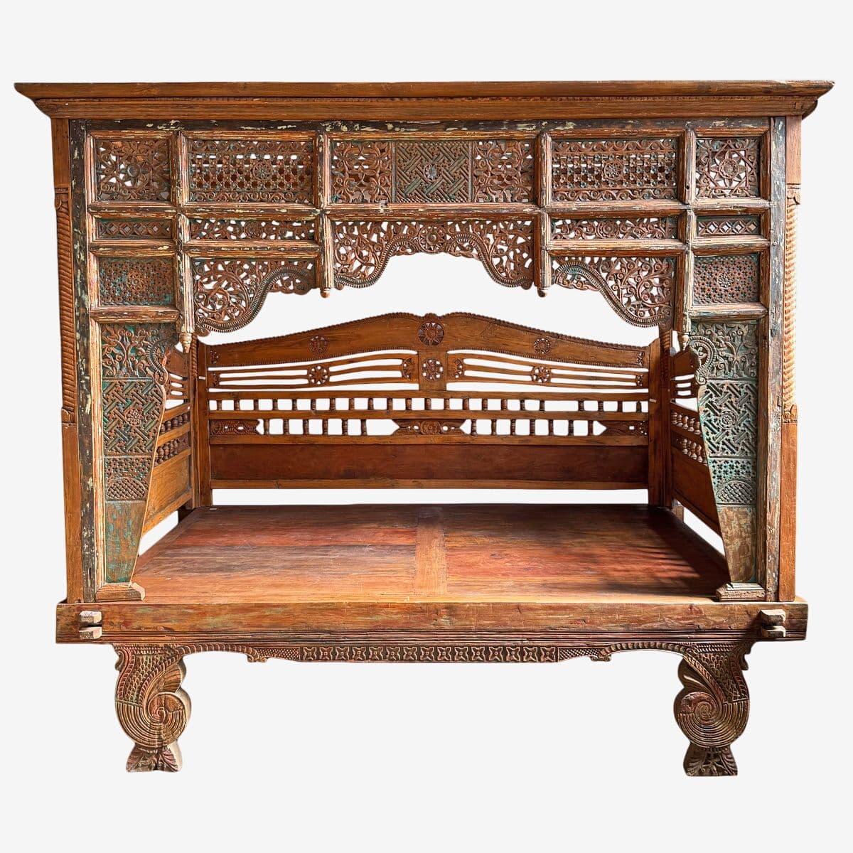 Antique Balinese Canopy Daybed - Image 1