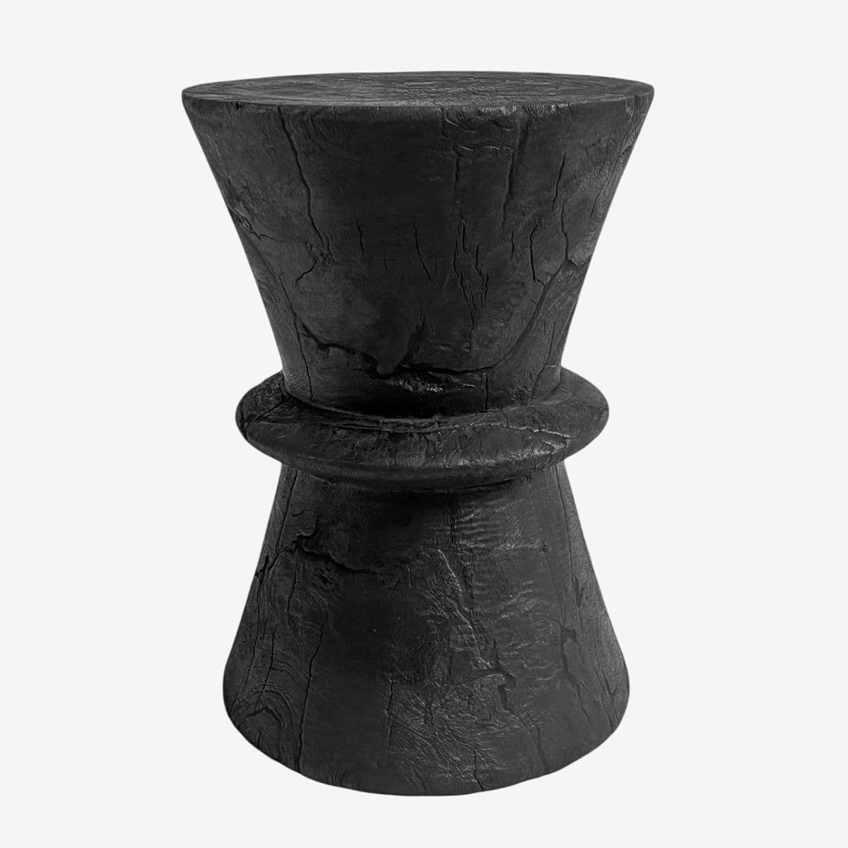 Ebony Bow Tie Stool Table - Image 1
