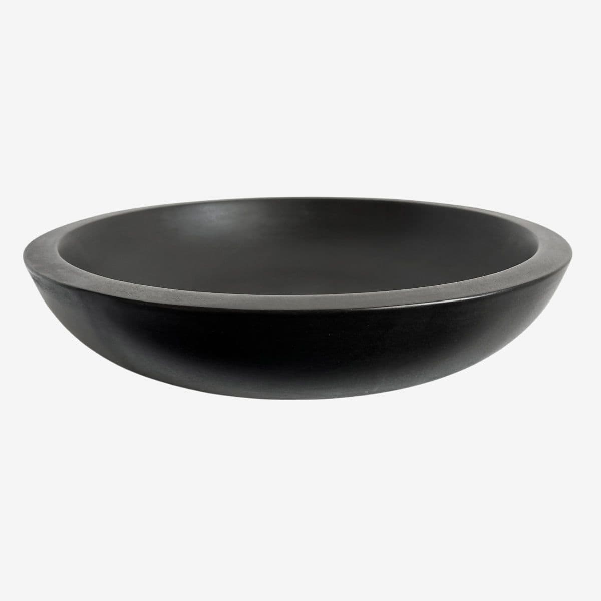 Black Cement Outdoor Indoor Bowl - Image 1
