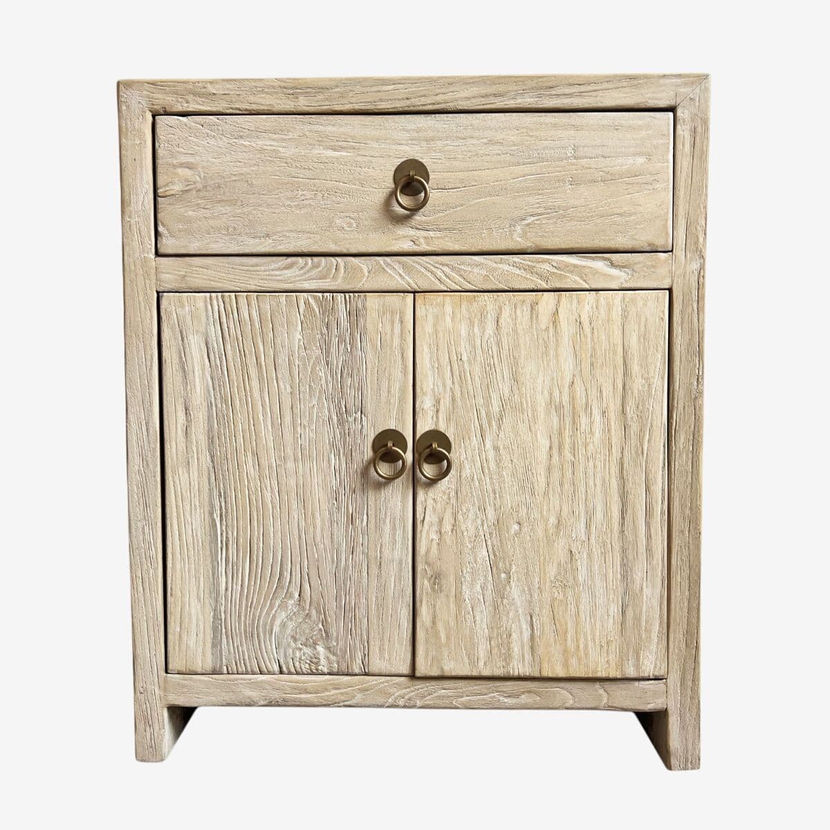 Simple Bleached Elm Nightstand - Image 1