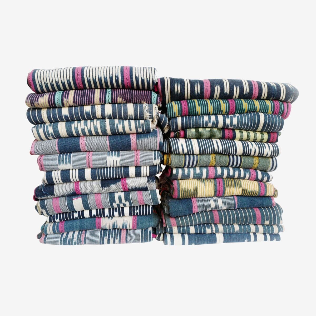 Vintage Baule Ikat Denim Textile - Image 1