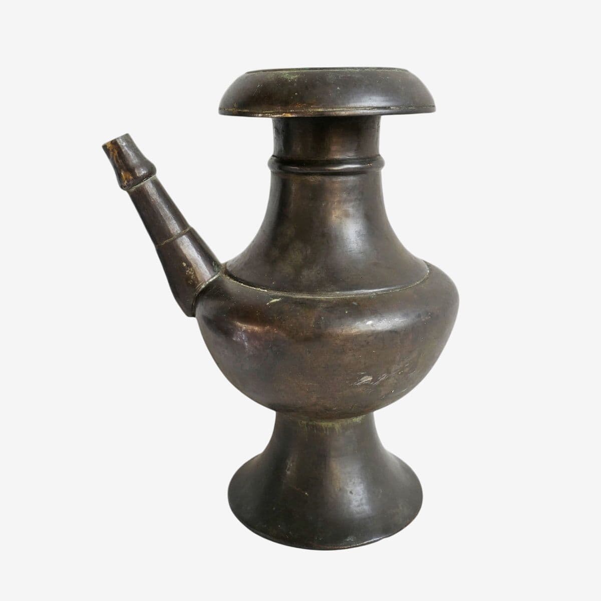 Old Indian Bronze Kettle Pot - Image 1