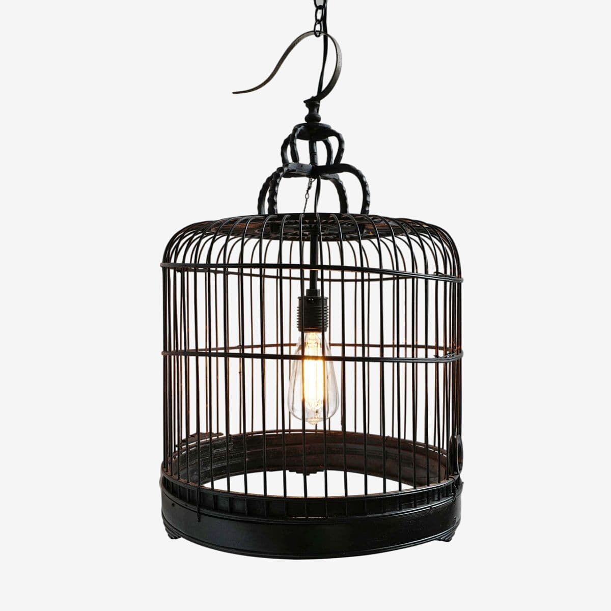 Vintage Bird Cage Pendant Light - Image 1